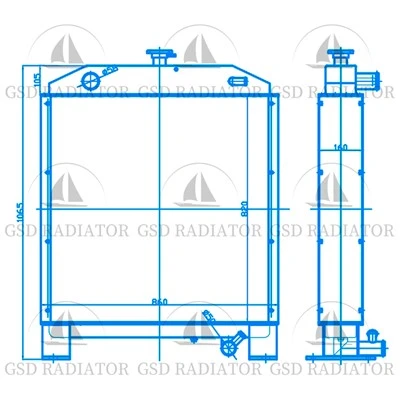 XUGONG XCMG SPAVER SCORTER (RADINGA BILLINGIJA) RADIATOR